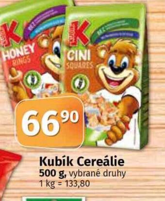 Konzum Kubík Cereálie 500 g nabídka