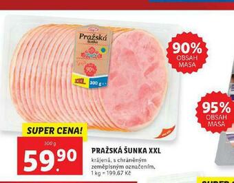 Lidl Pražská šunka xxl nabídka