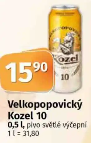 Konzum Velkopopovický Kozel 10 0.5L nabídka
