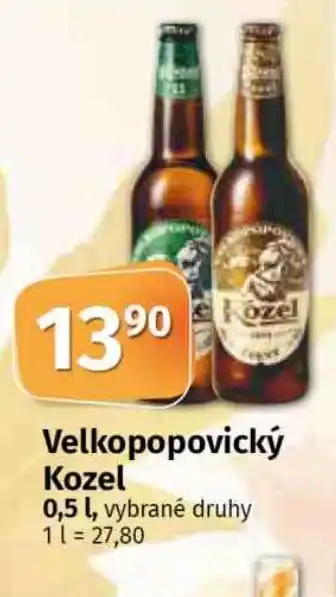 Konzum Velkopopovický Kozel 0.5L nabídka