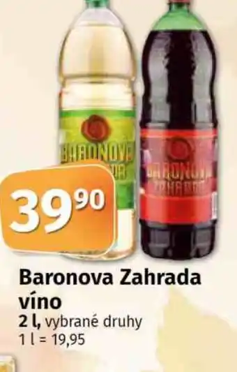 Konzum Baronova Zahrada víno 2L nabídka