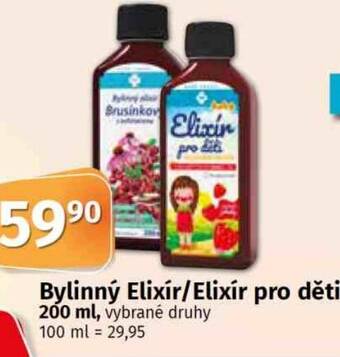 Konzum Bylinný Elixír/Elixír pro děti 200 ml nabídka