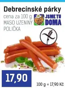 Konzum Debrecínské párky nabídka