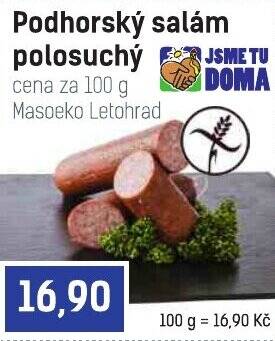 Konzum Podhorský salám polosuchý nabídka