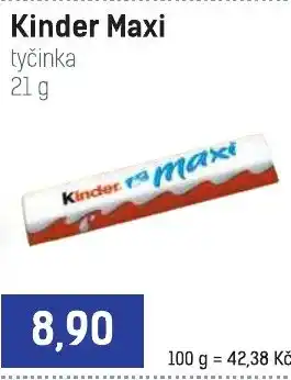 Konzum Kinder Maxi nabídka