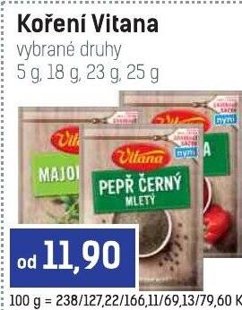 Konzum Koření Vitana nabídka