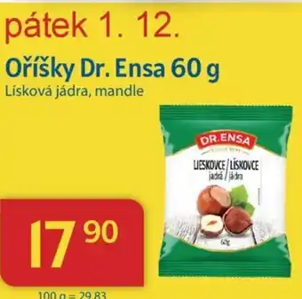 Kubík potraviny Oříšky Dr. Ensa 60 g nabídka