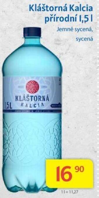Kubík potraviny Kláštorná Kalcia přírodní 1,5L nabídka