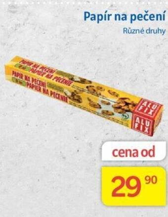 Kubík potraviny Papír na pečení nabídka