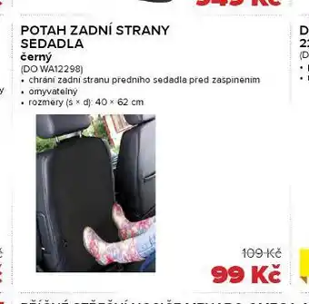 Auto Kelly Potah zadní strany sedadla nabídka