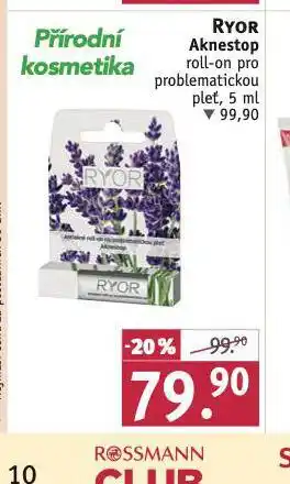 Rossmann Ryor aknestop roll-on nabídka