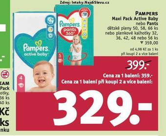 Rossmann Pampers dětské plenky nabídka