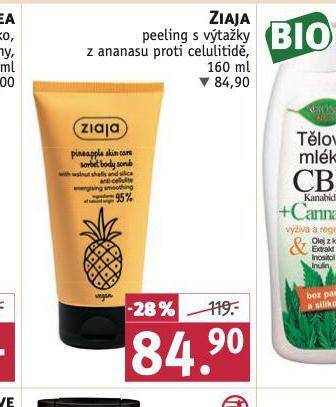 Rossmann Ziaja peeling nabídka