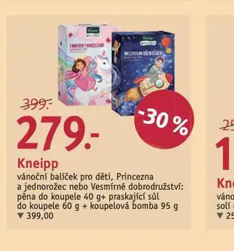 Rossmann Kneipp vánoční balíček pro děti nabídka