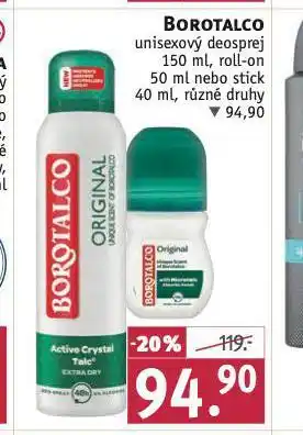 Rossmann Borotalco unisexový deosprej nabídka