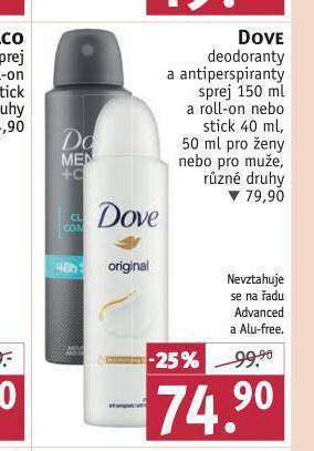 Rossmann Dove deodorant, antiperspirant nabídka