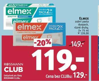 Rossmann Elmex zubní pasta duopack nabídka