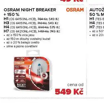 Auto Kelly Osram night breaker h1 nabídka