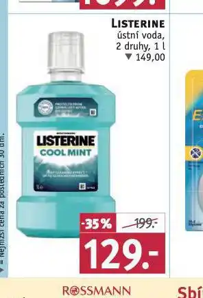 Rossmann Listerine ústní voda nabídka