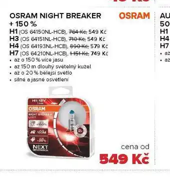 Auto Kelly Osram night breaker h4 nabídka