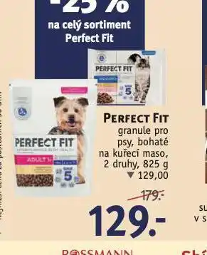 Rossmann Perfect fit granule pro psy nabídka