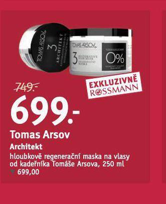 Rossmann Tomas arsov architekt maska na vlasy nabídka