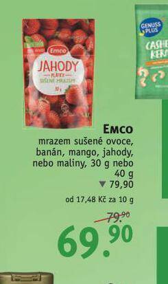 Rossmann Emco mrazem sušené ovoce nabídka