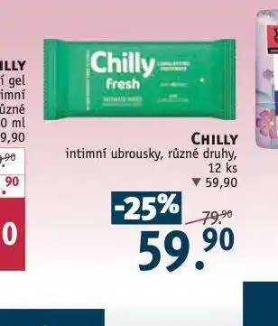 Rossmann Chilly intimní ubrousky nabídka