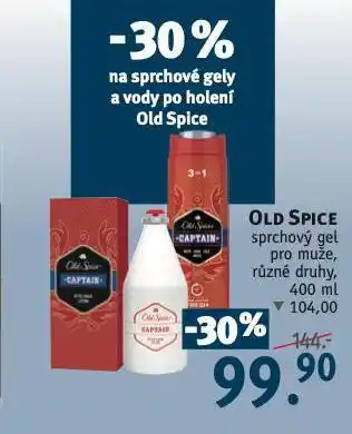 Rossmann Old spice sprchový gel nabídka