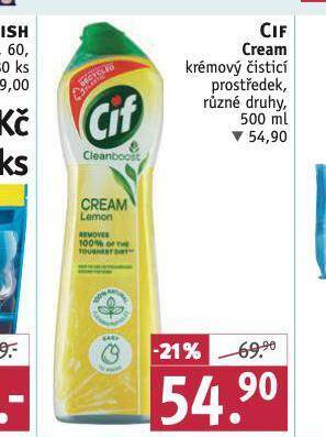 Rossmann Cif cream krémový čistící prostředek nabídka