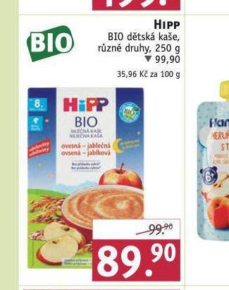 Rossmann Hipp bio dětská kaše nabídka