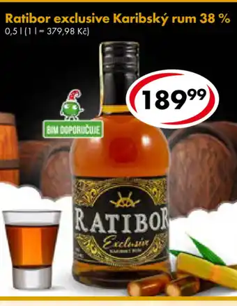 CBA Ratibor exclusive Karibský rum 38 % nabídka