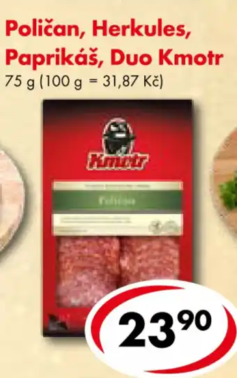 CBA Poličan, Herkules, Paprikáš, Duo Kmotr 75 g nabídka