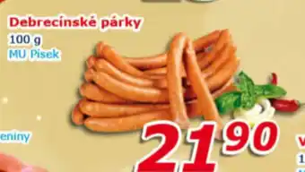 Debrecínské párky 100 g