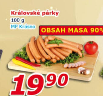 ESO MARKET Královské párky 100 g nabídka
