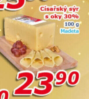 ESO MARKET Císařský sýr s oky 30% 100 g nabídka