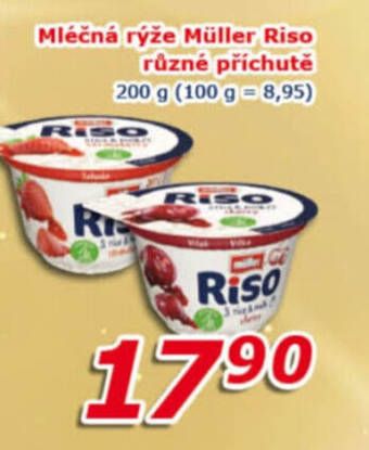ESO MARKET Mléčná rýže Müller Riso různé příchutě 200 g nabídka