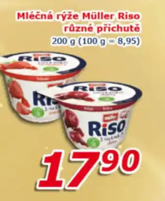 ESO MARKET Mléčná rýže Müller Riso různé příchutě 200 g nabídka