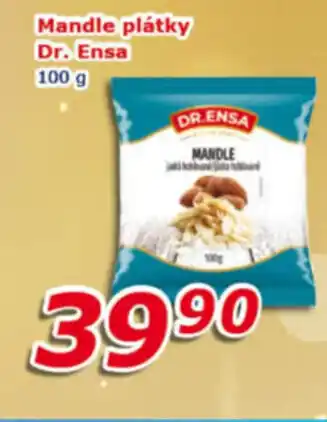 ESO MARKET Mandle plátky Dr. Ensa 100 g nabídka