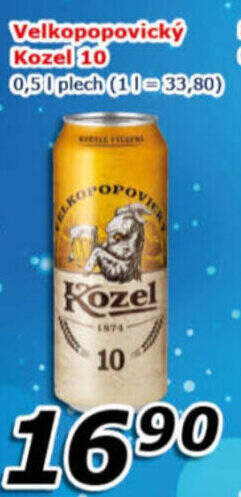 ESO MARKET Velkopopovický Kozel 10 0.5 l. nabídka