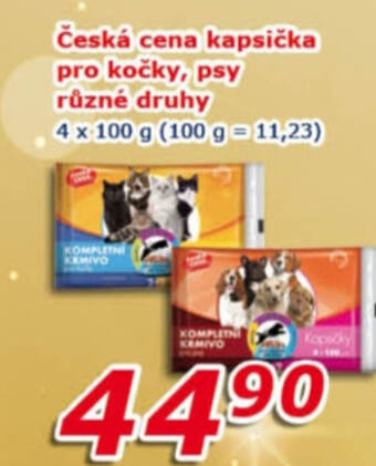 ESO MARKET Česká cena kapsička pro kočky, psy různé druhy nabídka