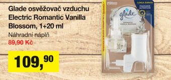 Šlak Glade osvěžovač vzduchu Electric Romantic Vanilla Blossom, 1+20 ml nabídka