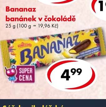 CBA Bananaz banánek v čokoládě 25 g nabídka