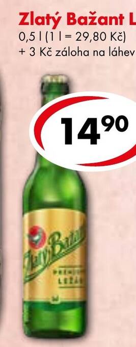 CBA Zlatý Bažant Ležák nabídka