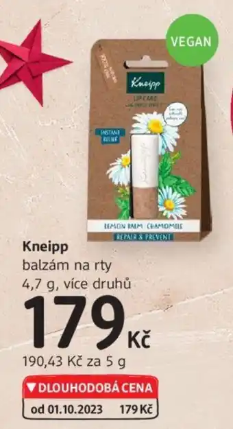 dm drogerie Kneipp balzám na rty 4,7 g, více druhů nabídka