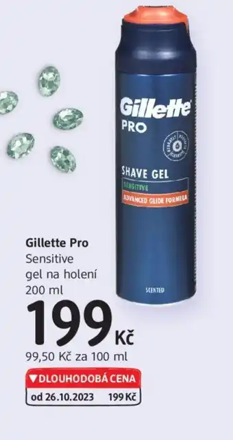 dm drogerie Gillette Pro Sensitive gel na holení 200 ml nabídka