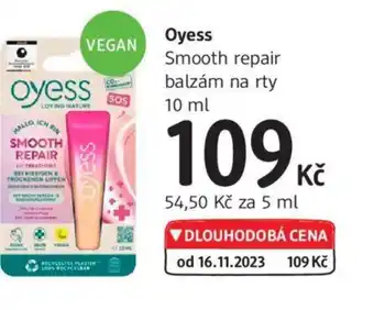 dm drogerie Oyess Smooth repair balzám na rty 10 ml nabídka
