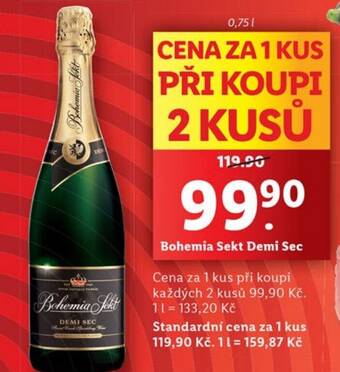 Lidl Bohemia Sekt Demi Sec nabídka