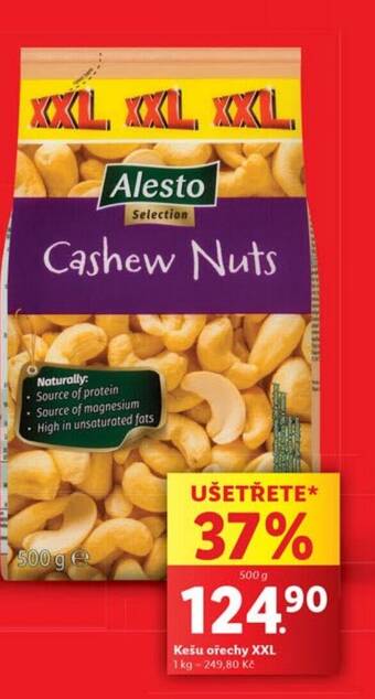 Lidl Alesto Kešu ořechy XXL nabídka