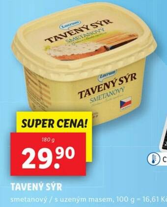 Lidl TAVENÝ SÝR nabídka